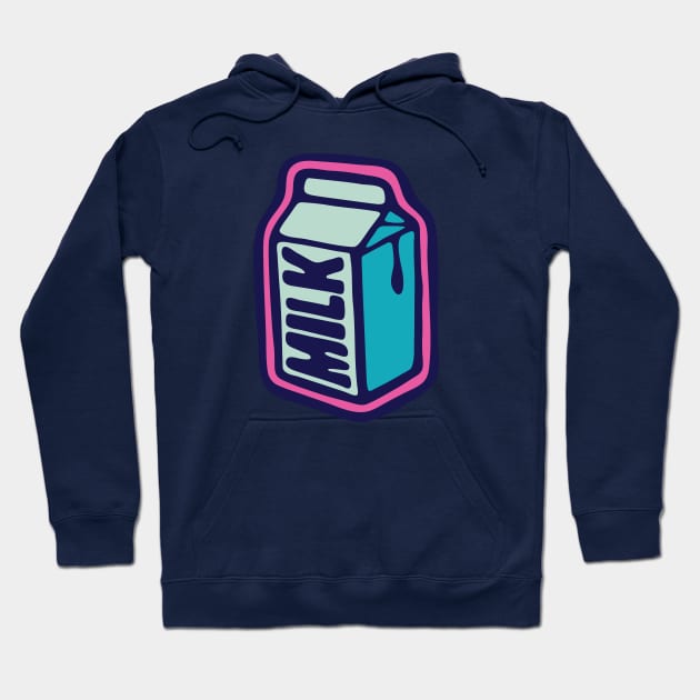 Milk box illustration Hoodie by Cofefe Studio